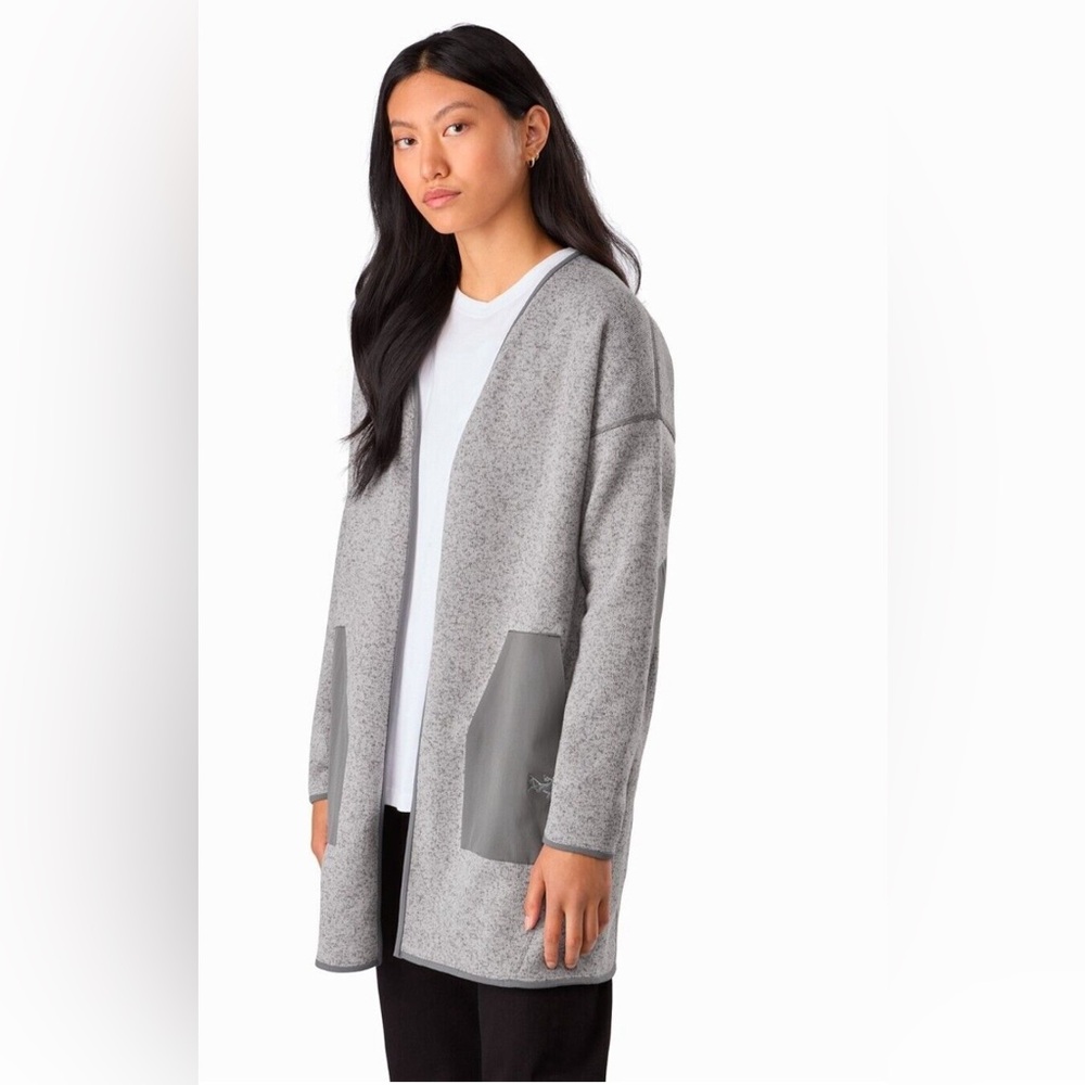 Womens Arc’teryx Size XS Extravert Cardigan Women Heather Grey Fleece
